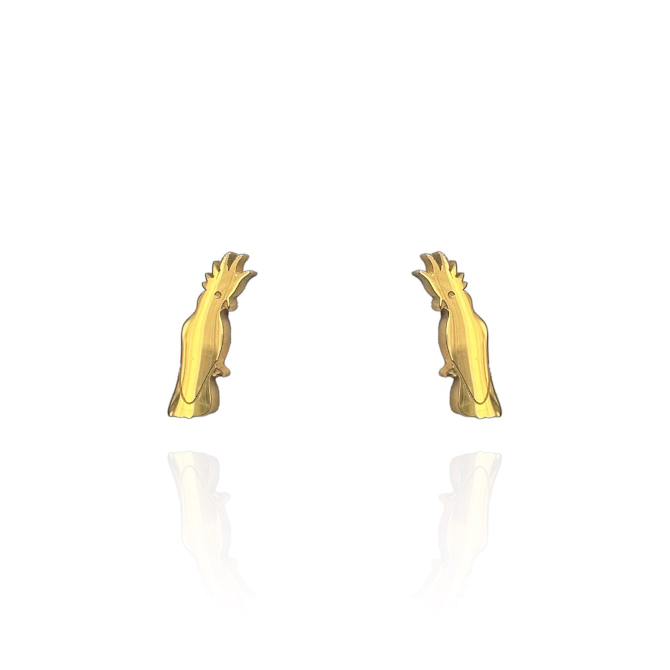 Cockatoo Earrings Gold