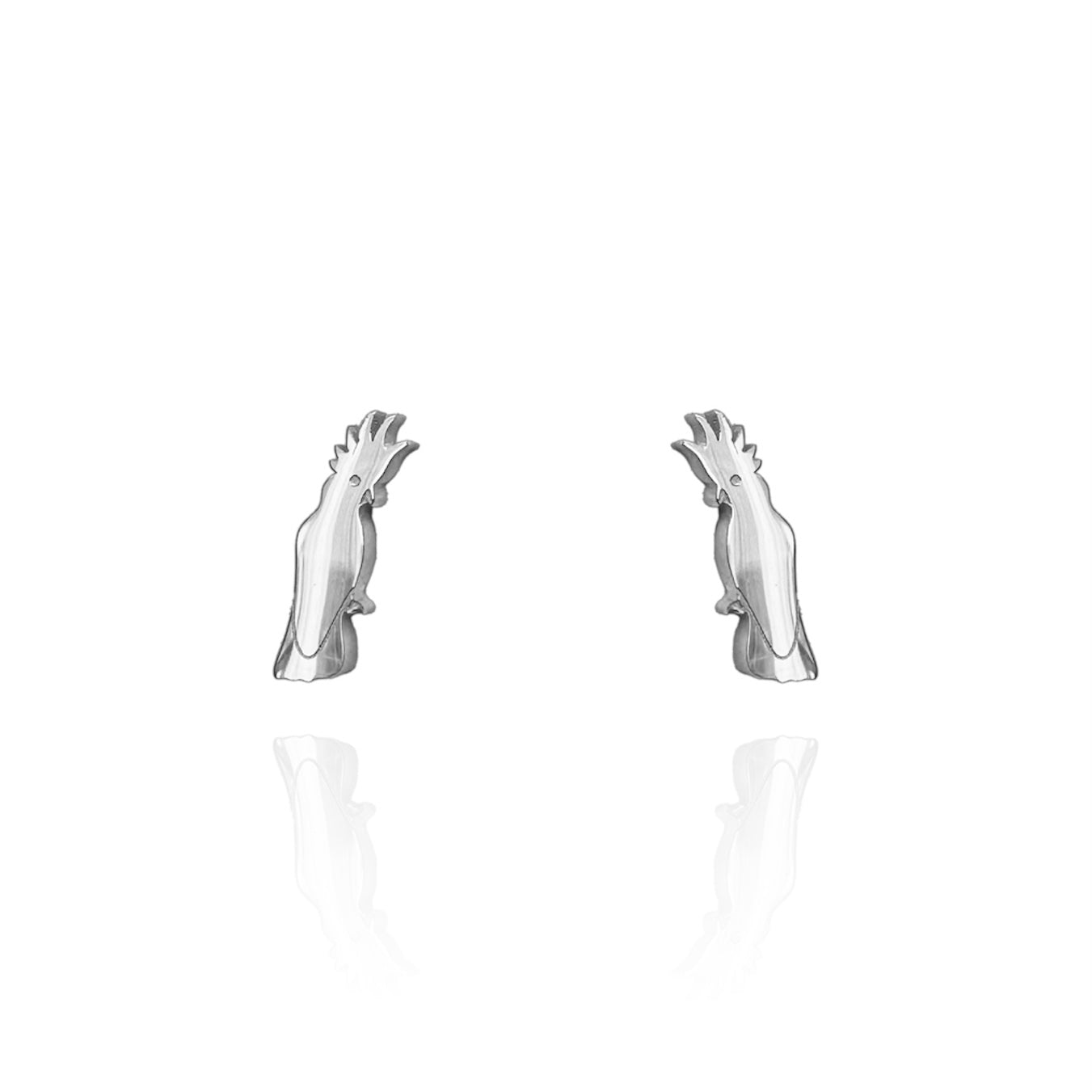 Cockatoo Earrings Silver