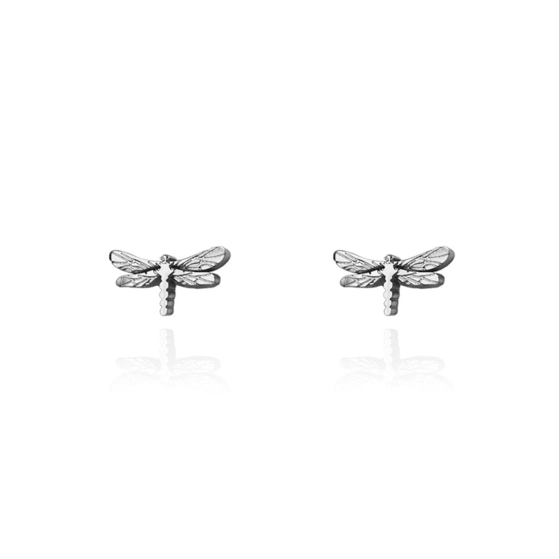 Dragonfly Earrings Silver
