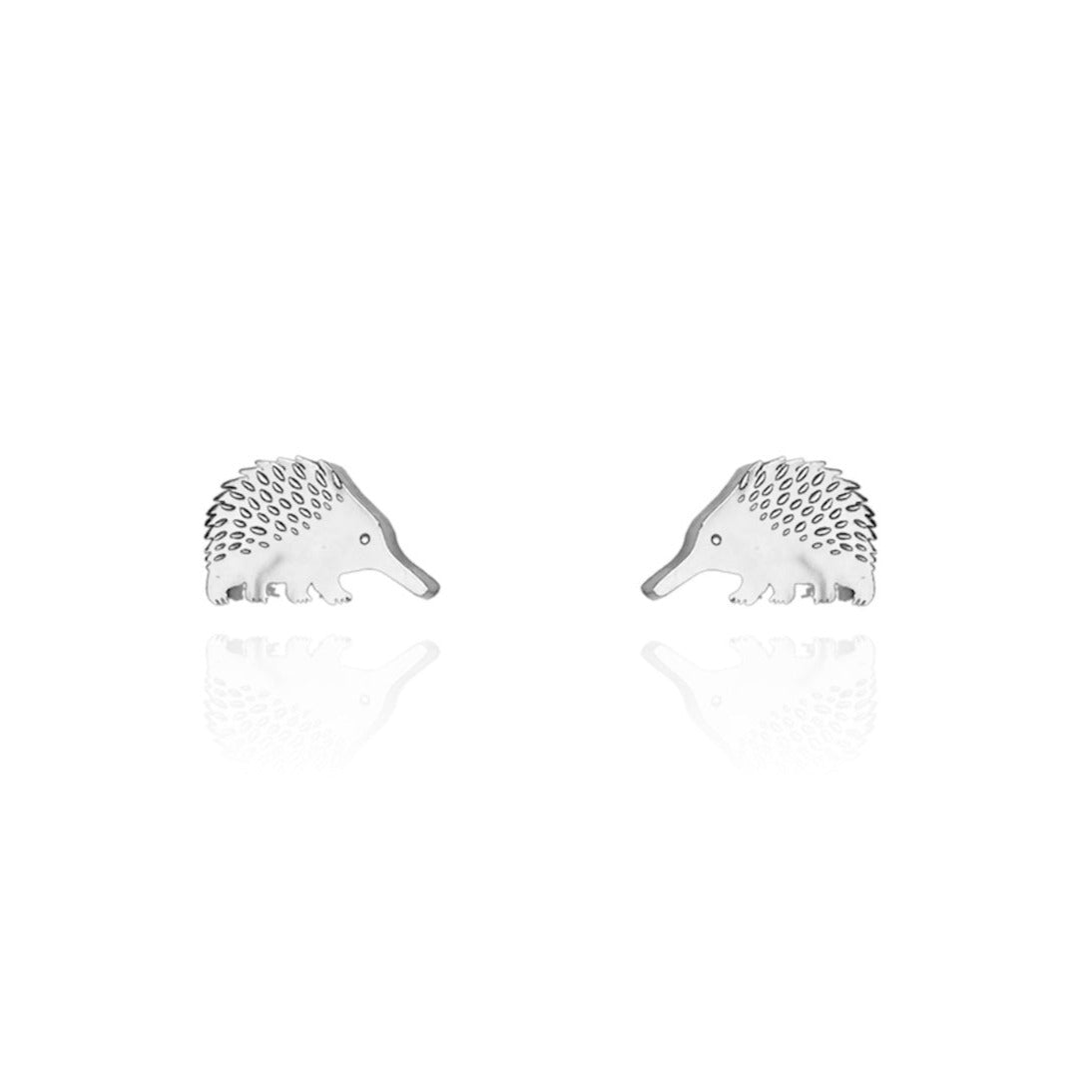 Echidna Earring Studs Silver