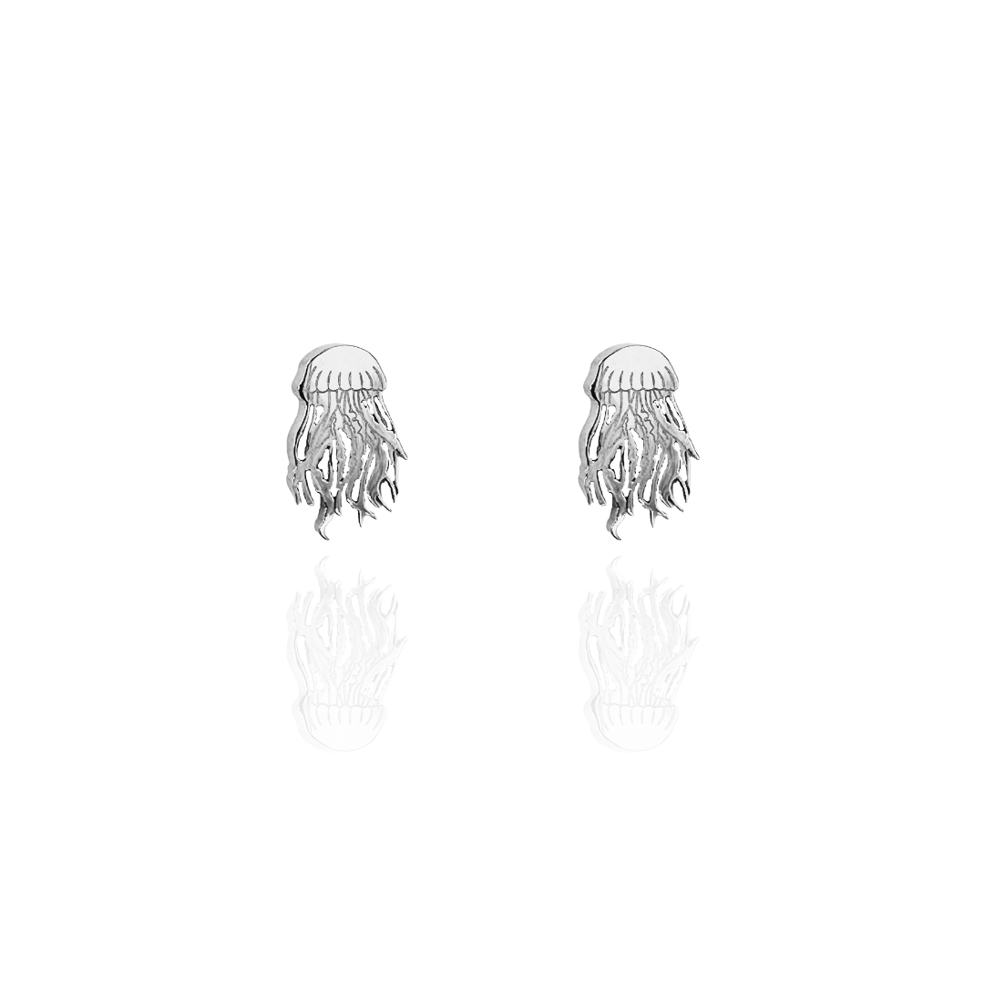 Jellyfish Earrings Silver