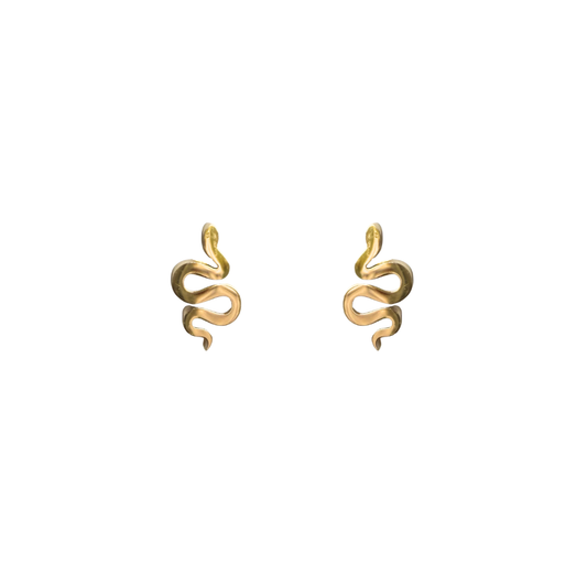Serpent Earrings Gold