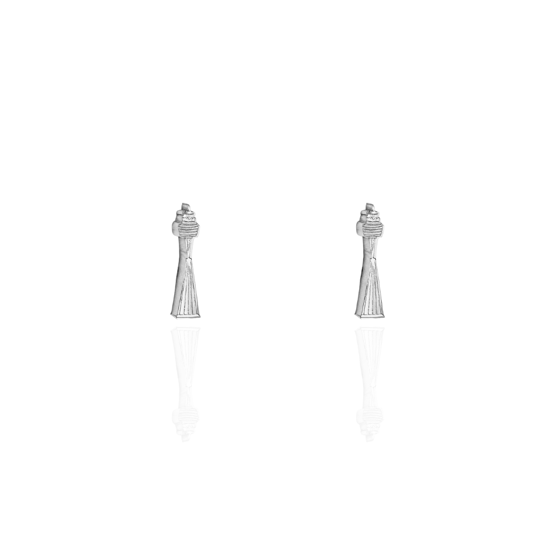 Sydney Tower Eye Earring Studs Silver