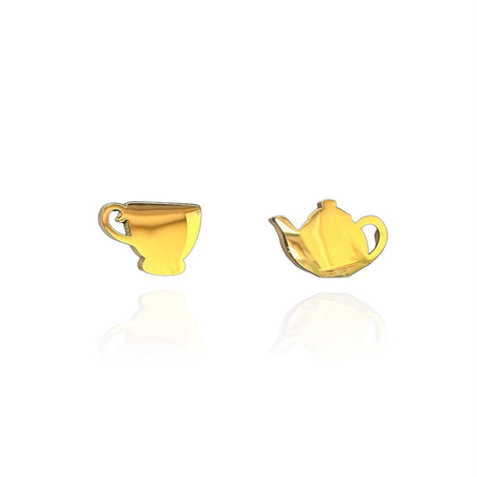 High Tea Earring Studs Gold