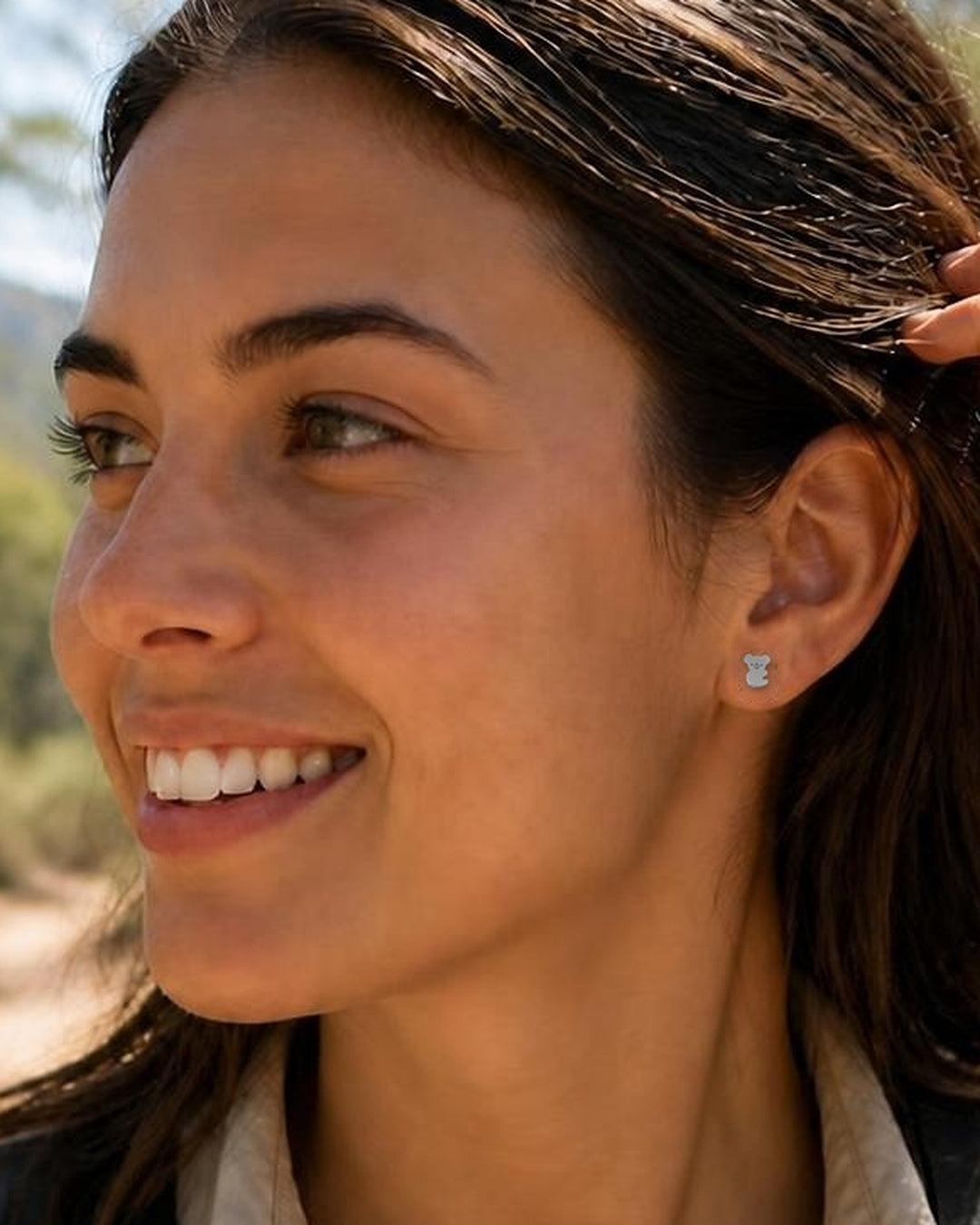 Koala Earrings Silver