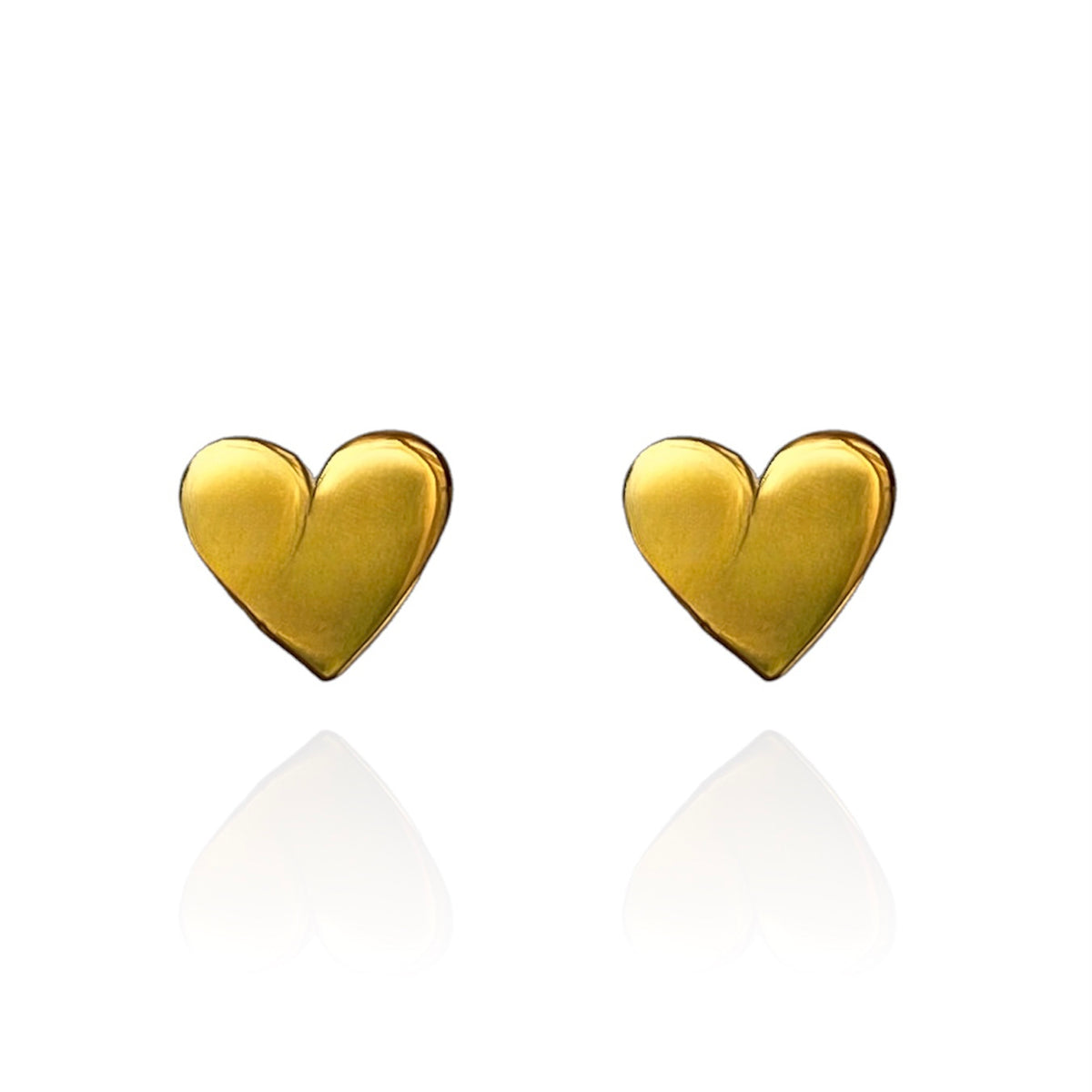 Heart Earrings Gold