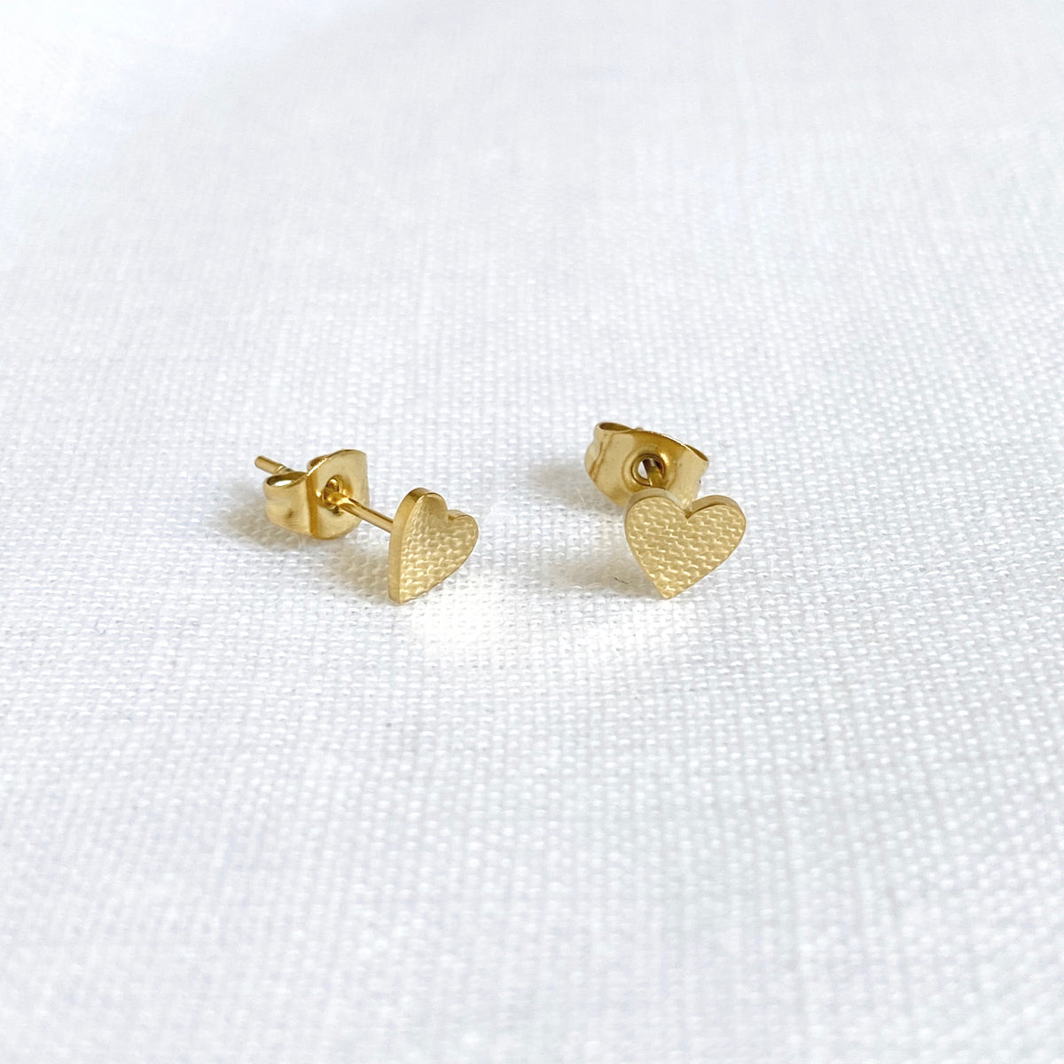 Heart Earrings Gold