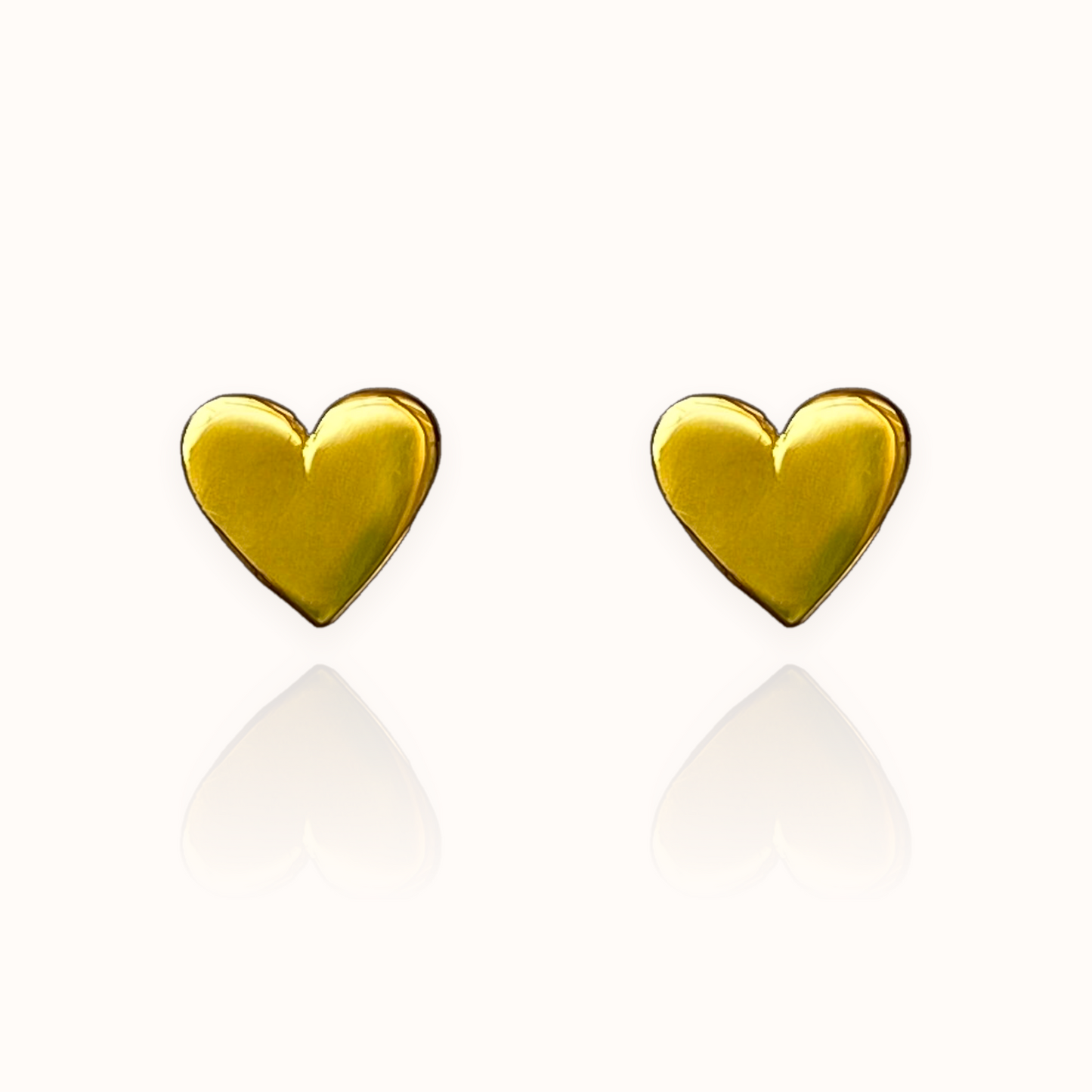 Heart Earrings Gold