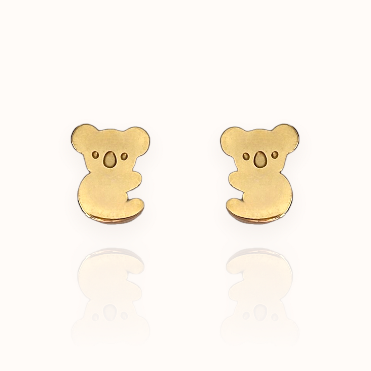 Koala Earring Studs Gold