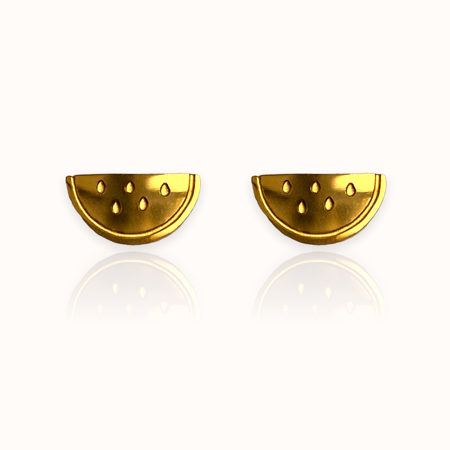 Watermelon Earring Studs Gold