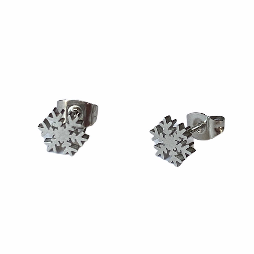 Snowflake Studs Silver