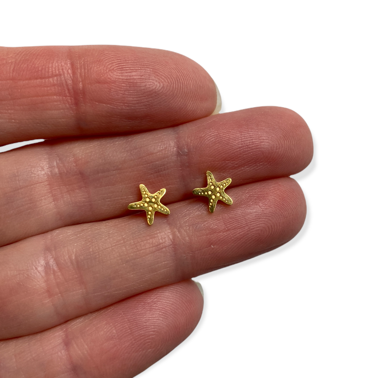 Starfish Earring Studs Gold