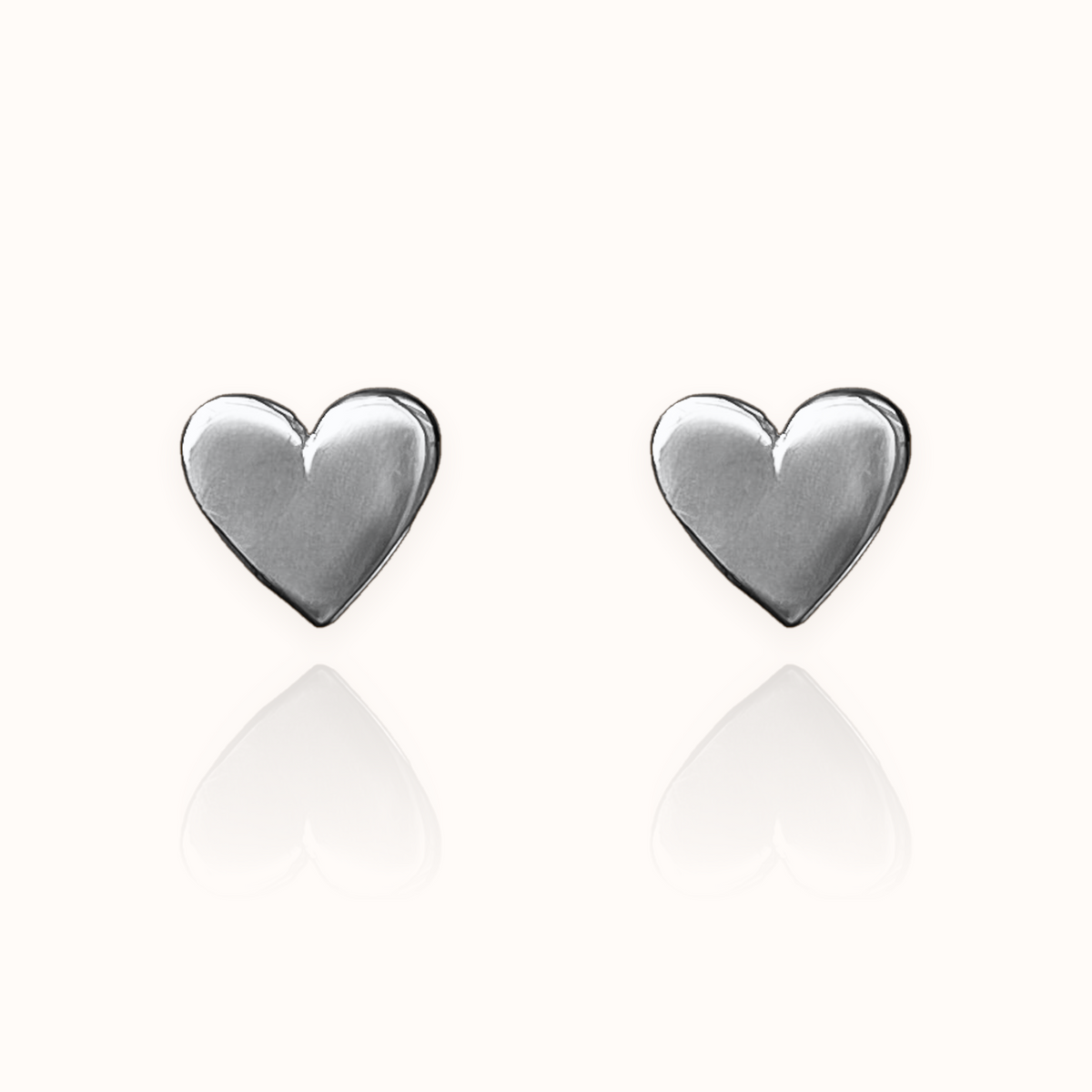 Heart Earrings Silver