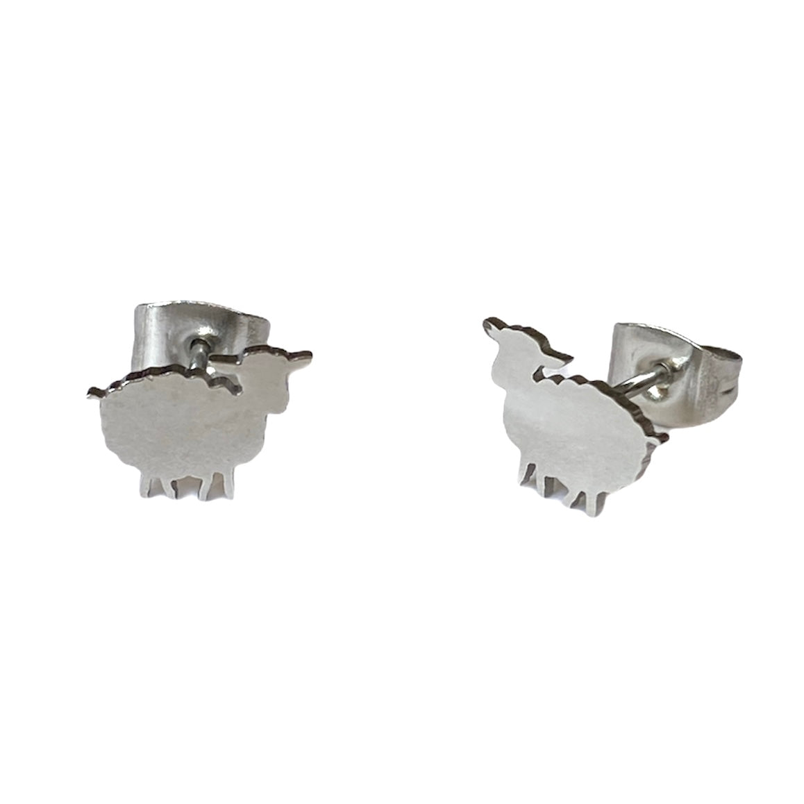 Sheep Earring Studs Silver