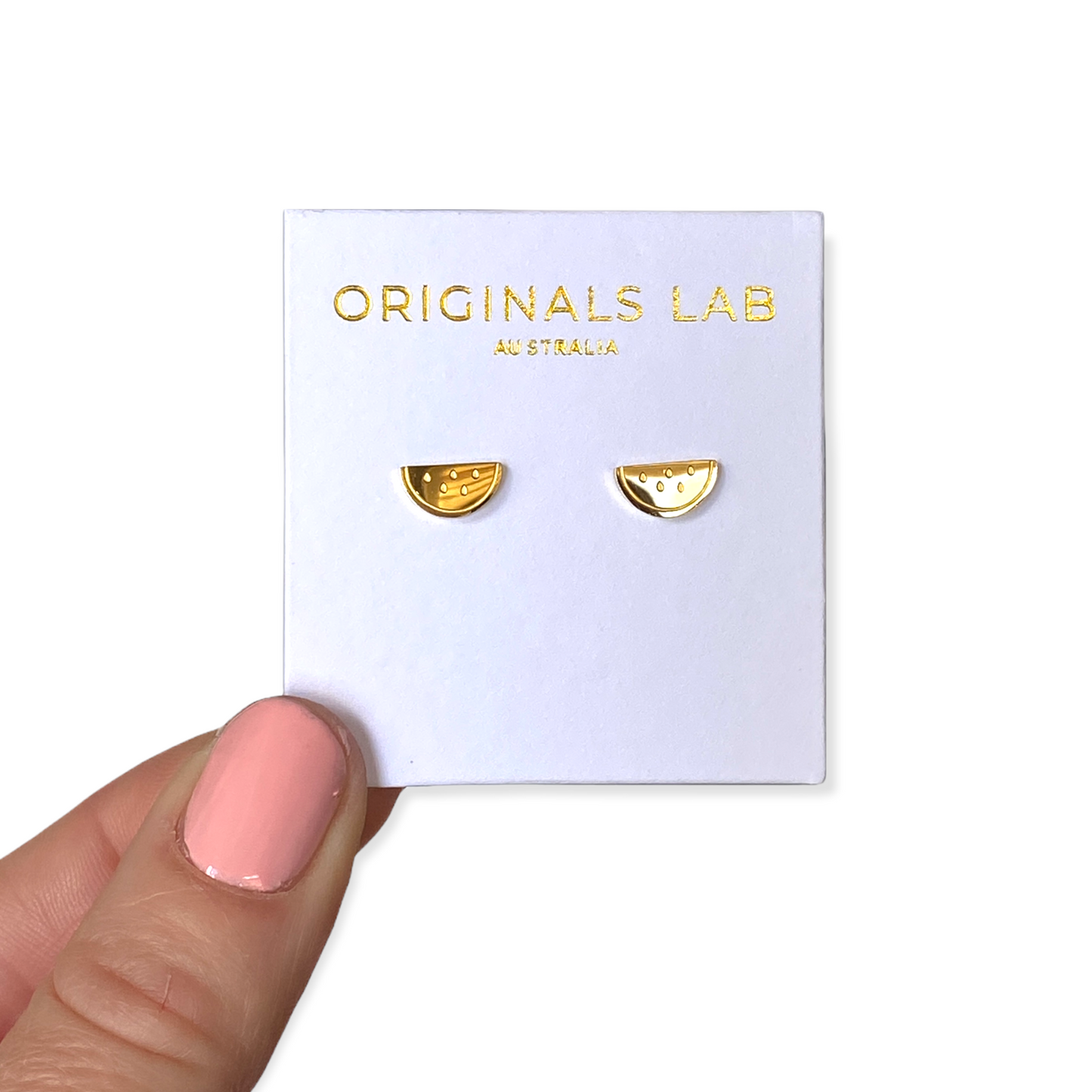 Watermelon Earring Studs Gold