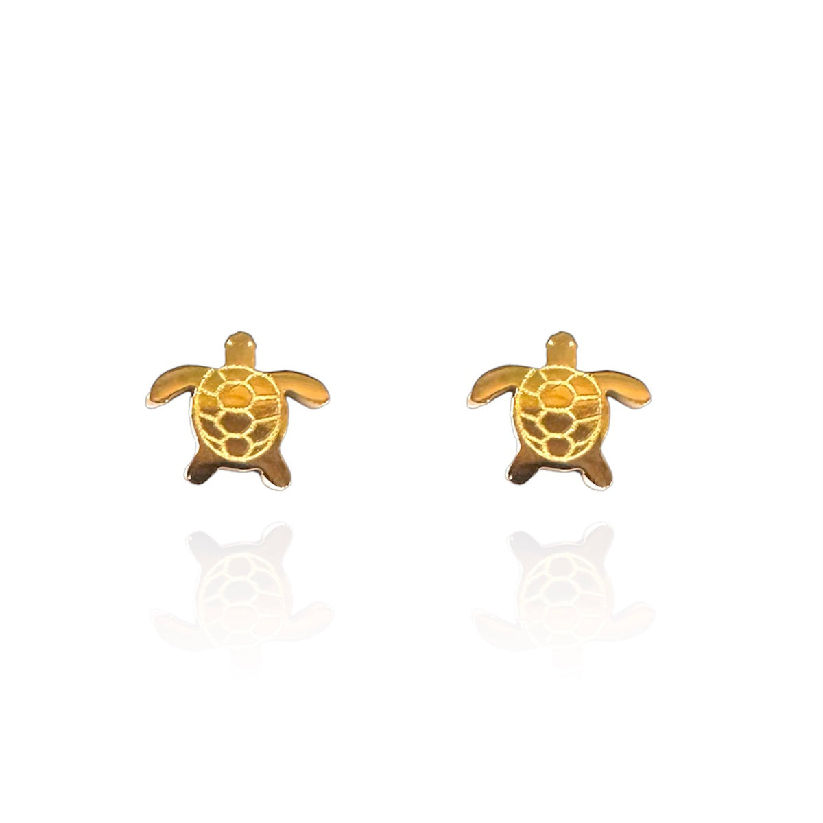 Turtle Earrings Gold