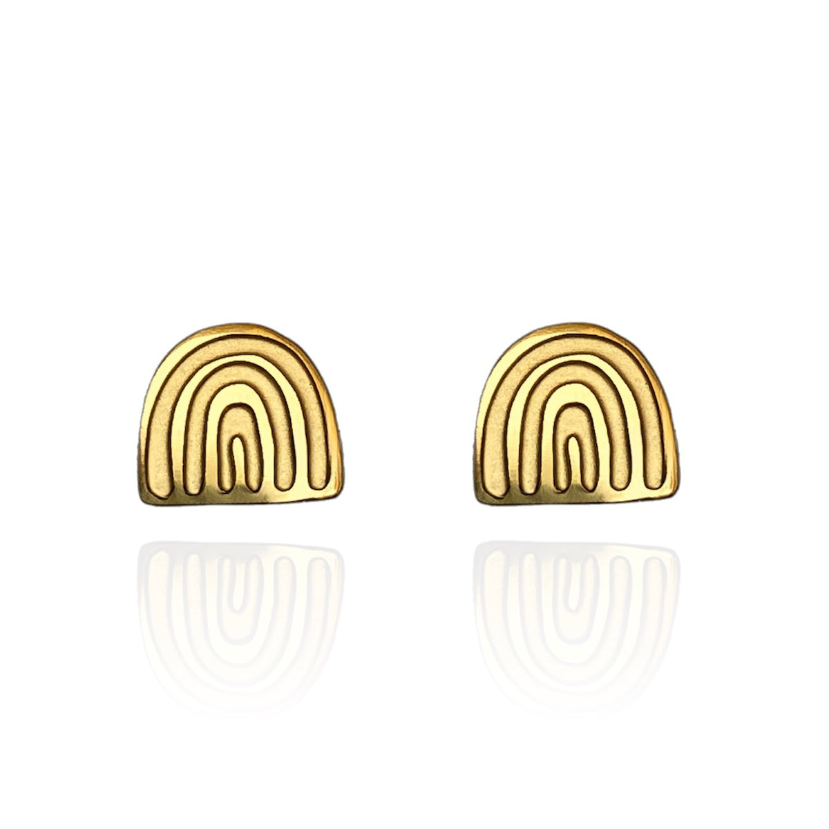Rainbow Earrings Gold