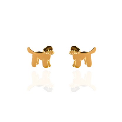Cavoodle Earring Studs Gold