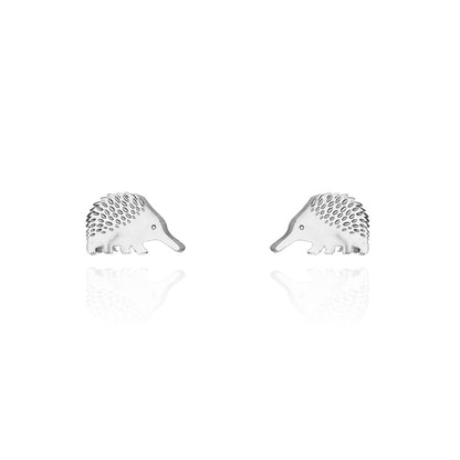 Echidna Earring Studs Silver