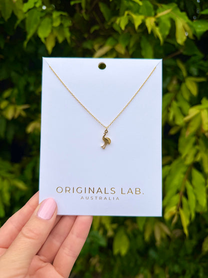 Emu Necklace Gold