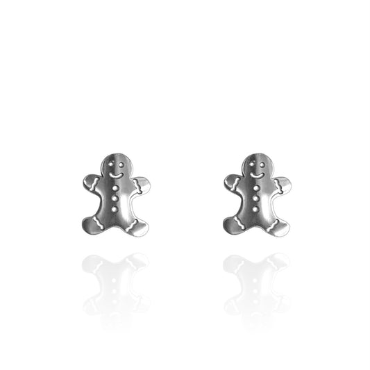 Gingerbread Studs Silver