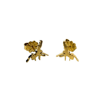 Funnel Web Spider Earrings Gold