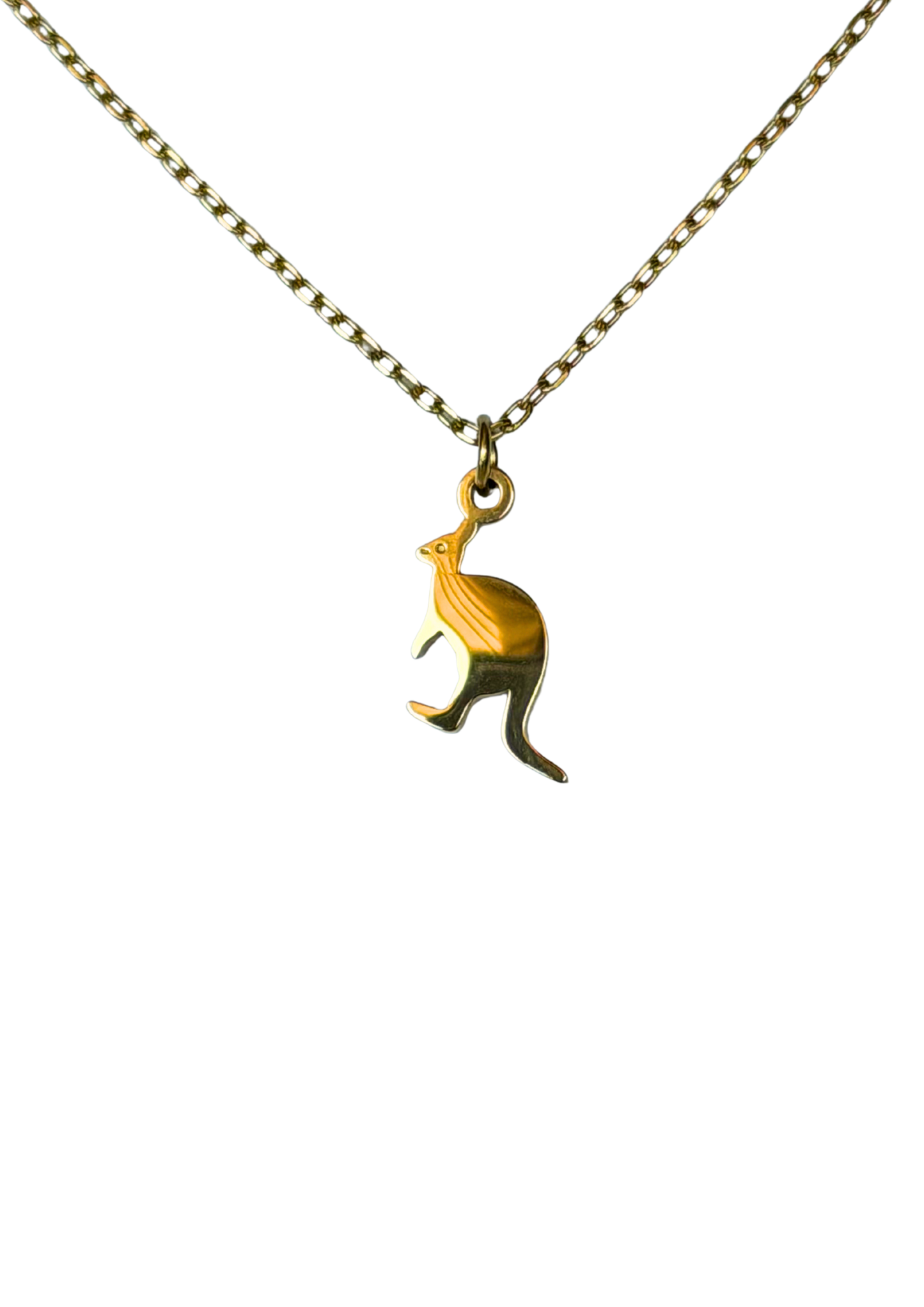 Kangaroo Necklace Gold