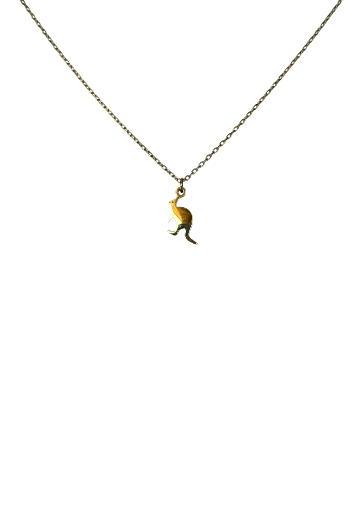 Kangaroo Necklace Gold