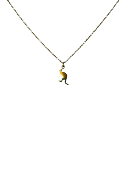Kangaroo Necklace Gold