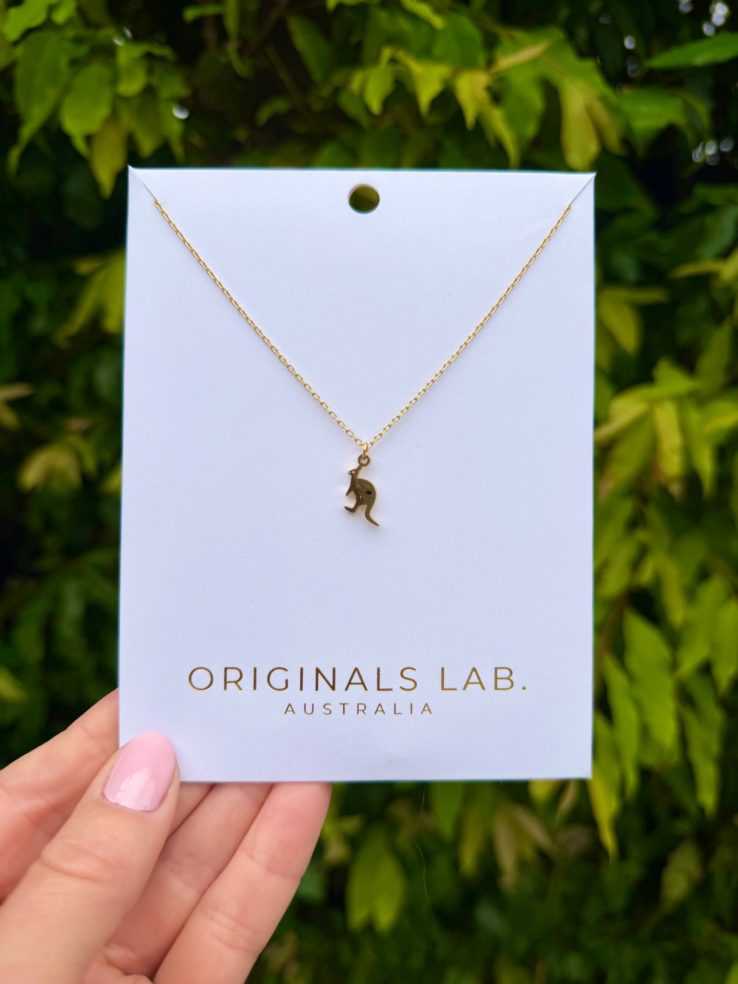 Kangaroo Necklace Gold