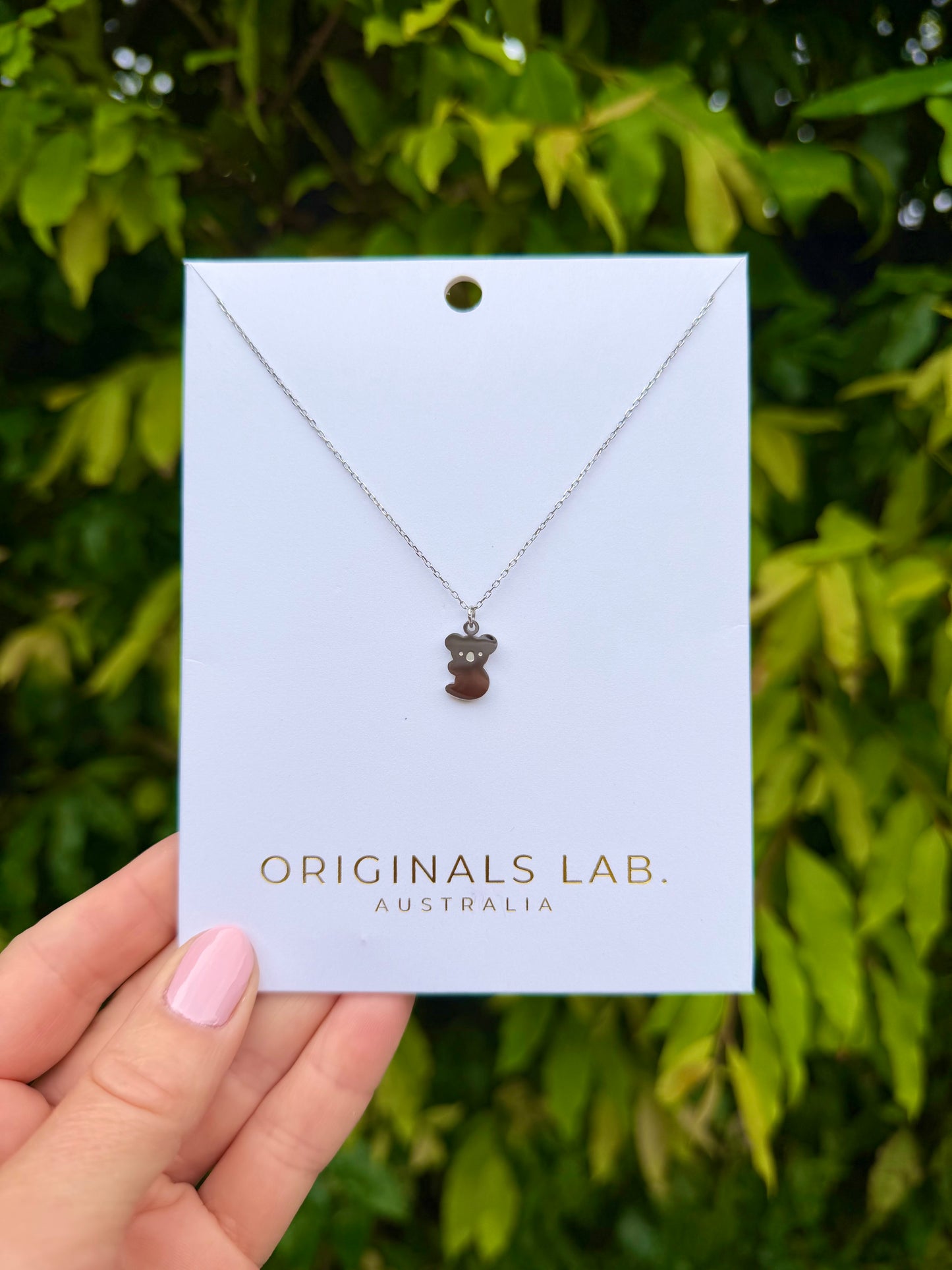 Koala Necklace Silver