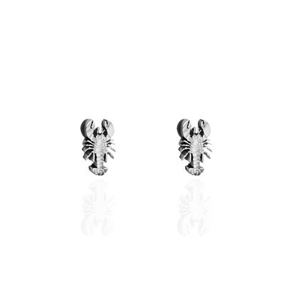 Lobster Earring Studs Silver