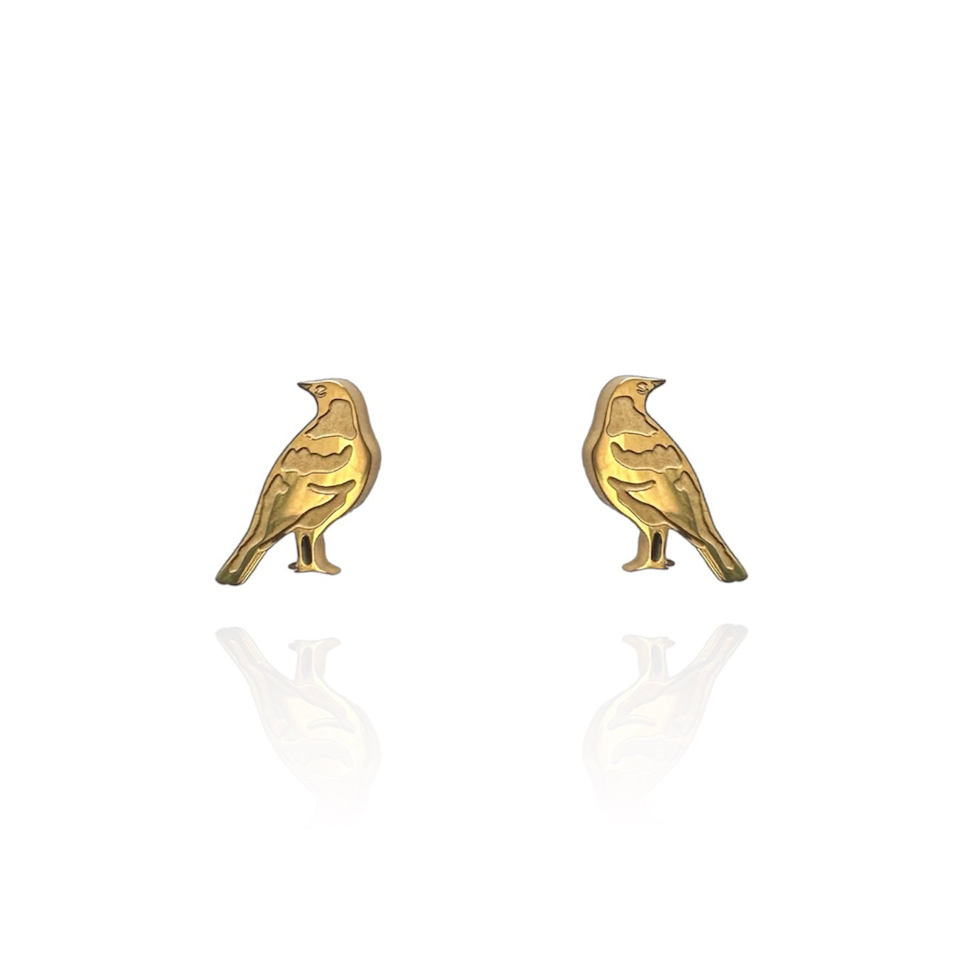 Magpie Earring Studs Gold