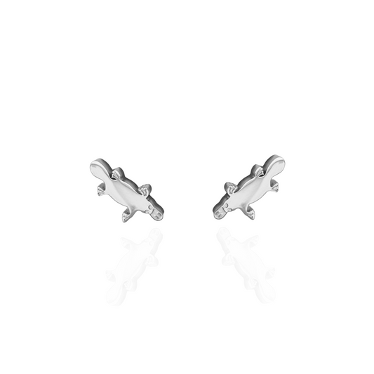 Platypus Earring Studs Silver
