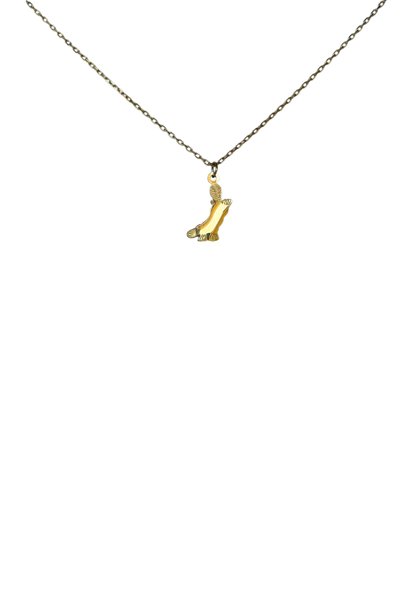 Platypus Necklace Gold