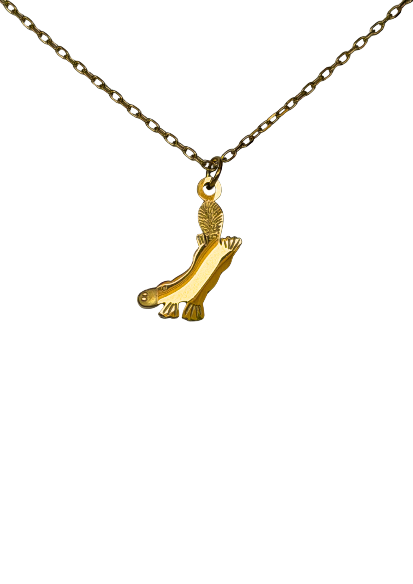 Platypus Necklace Gold