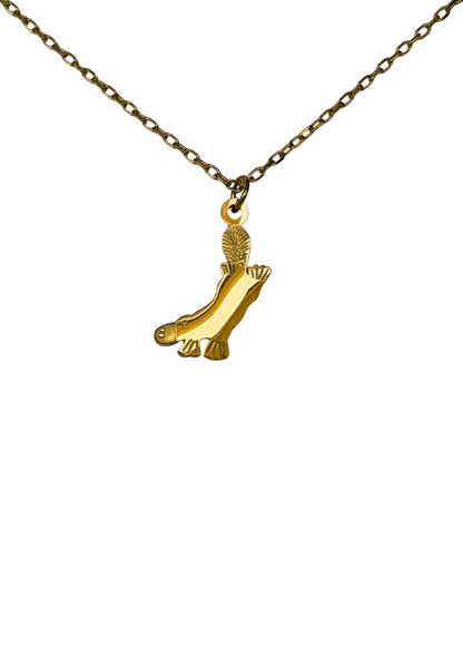 Platypus Necklace Gold