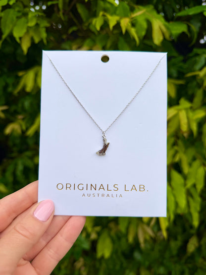 Platypus Necklace Silver