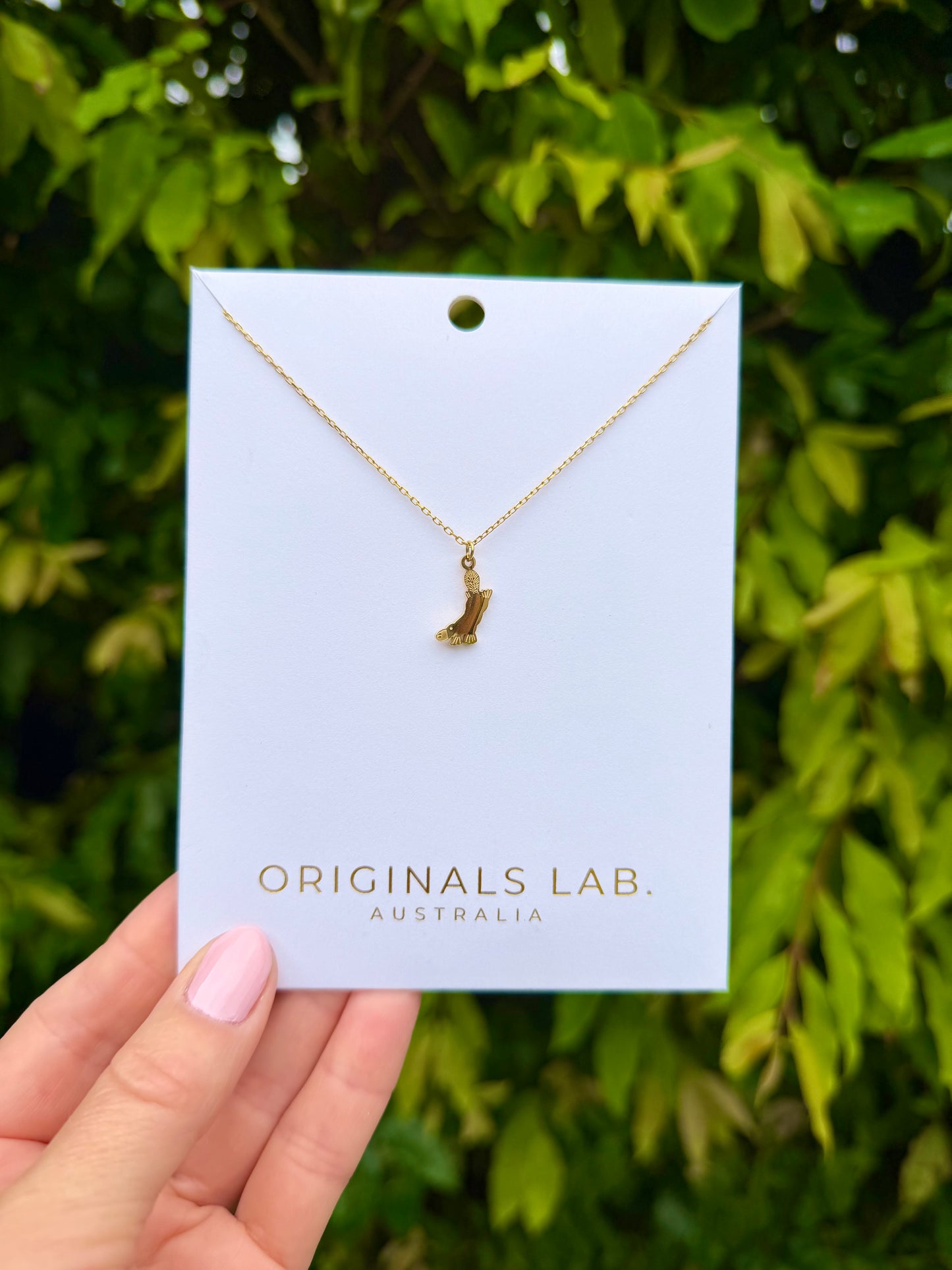 Platypus Necklace Gold