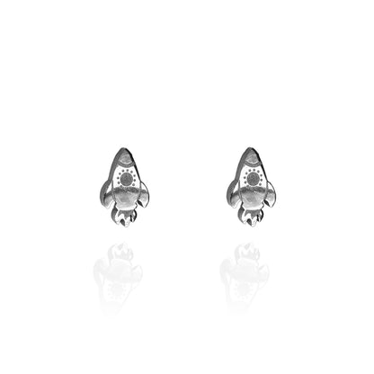 Rocket Earring Studs Silver