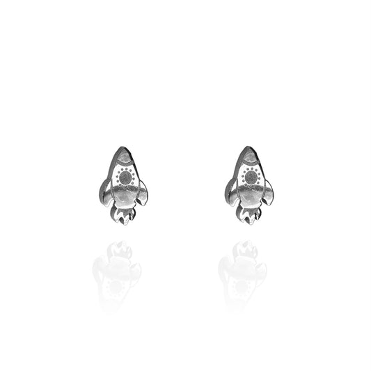 Rocket Earring Studs Silver