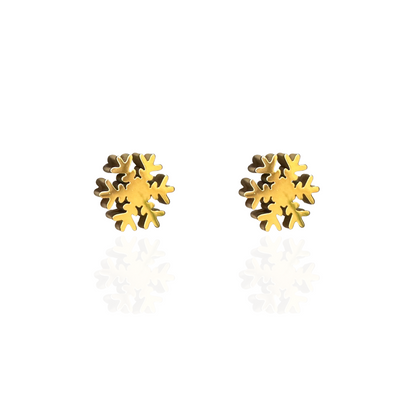 Snowflake Studs Gold