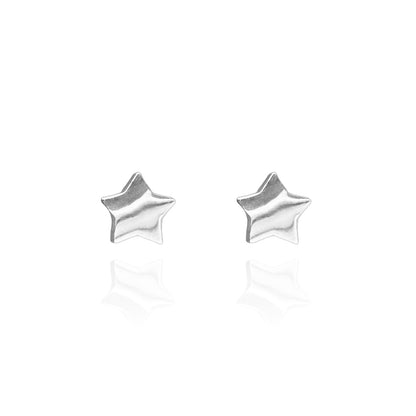 Star Earring Studs Silver