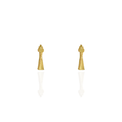 Sydney Tower Eye Earring Studs Gold