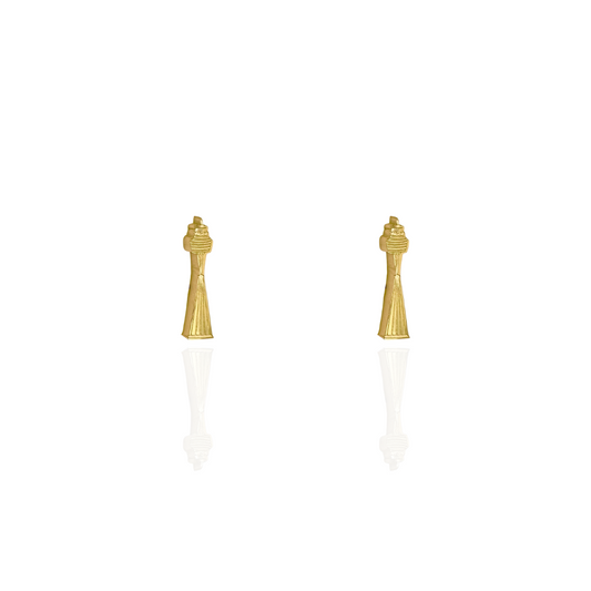Sydney Tower Eye Earring Studs Gold