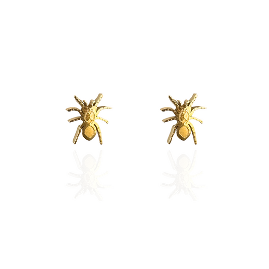 Tarantula Earring Studs Gold