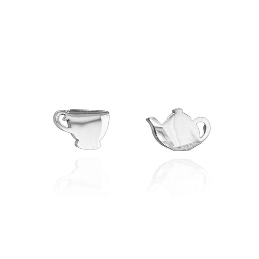 High Tea Earring Studs Silver