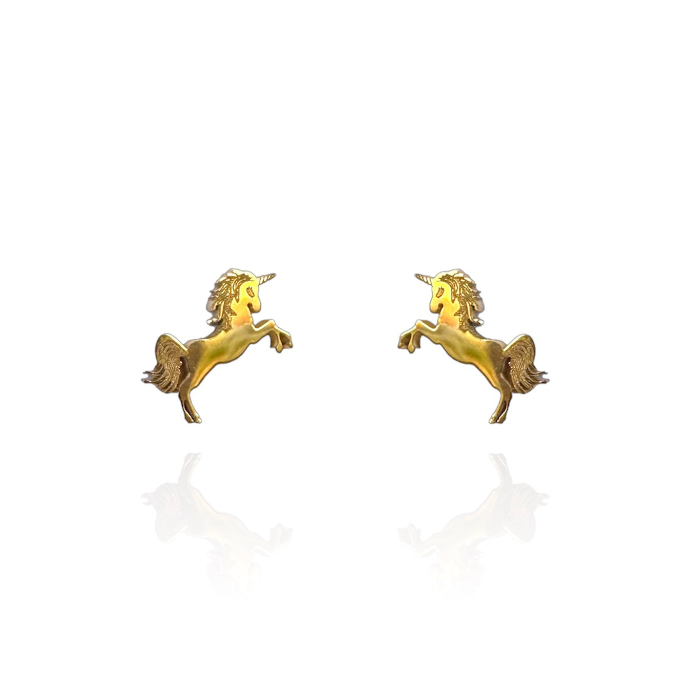 Unicorn Earring Studs Gold