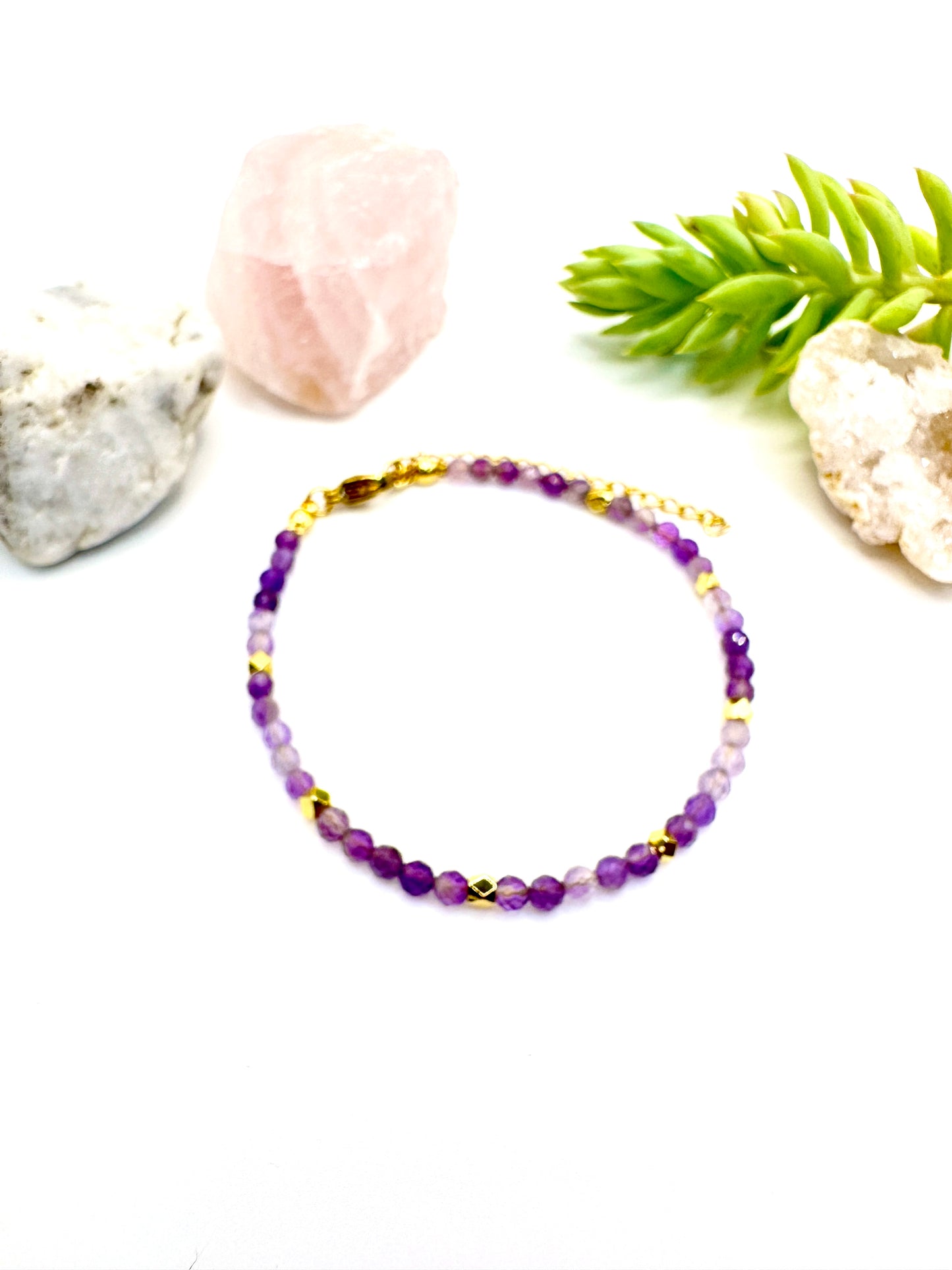 Amethyst Natural Gem Stone Bracelet