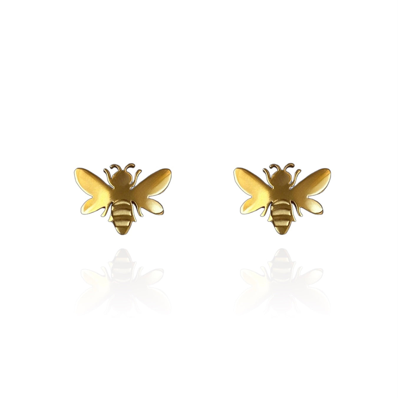 Bee Earring Studs Gold